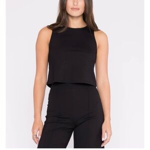 Elegant Black Sleeveless Tank Top